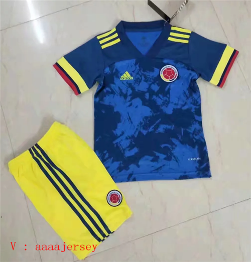 Kids-Colombia 19/20 Away Soccer Jersey